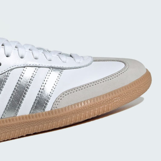 Classic Shoes – White & Silver