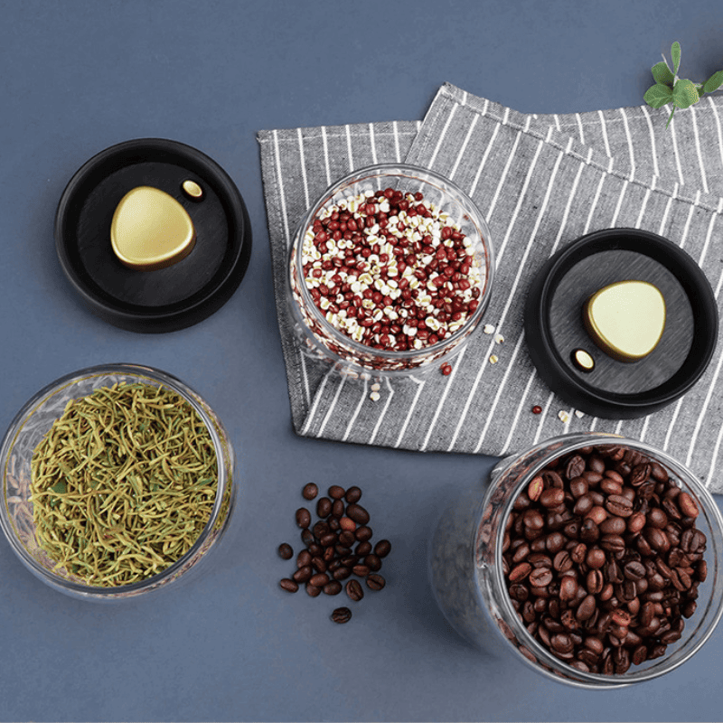 Pote de Vidro com Tampa Hermética Café a Vácuo Castiliani


